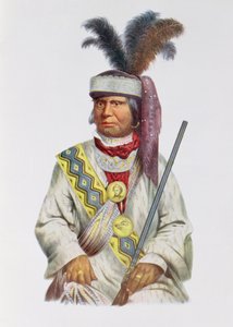 Halpatter-Micco nebo Billy Bowlegs, seminolský náčelník, c.1825, ilustrace z 